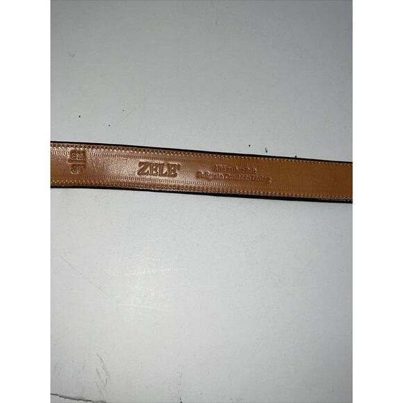 Zele All Leather Woman’s Belt, Silver Buckle Size Small 28” - Picture 7 of 10